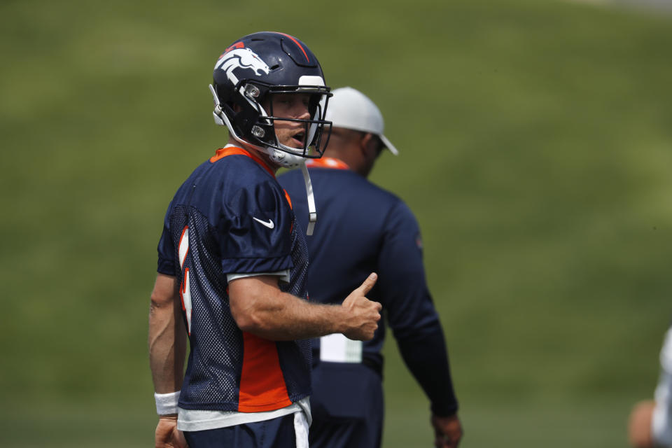 Case Keenum will help everyone on Denver’s offense in 2018. (AP Photo/David Zalubowski)