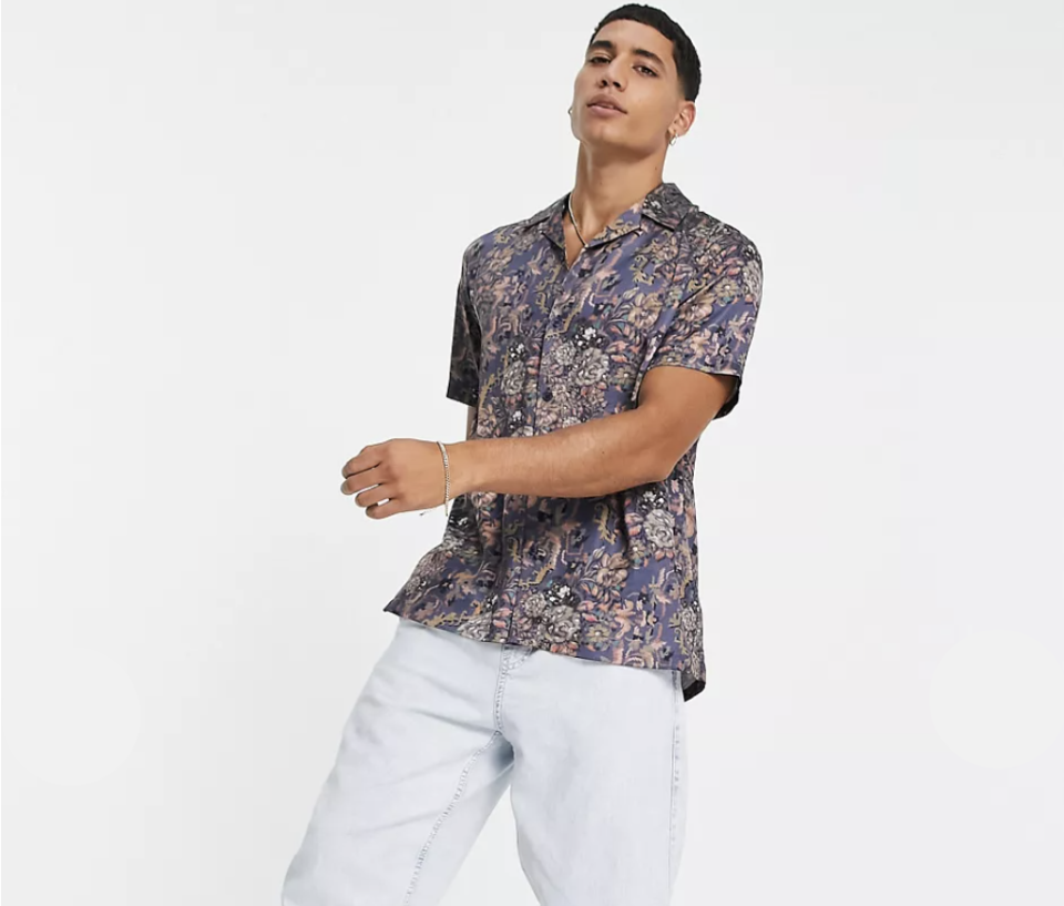 Topman – Hemd mit Blumenprint