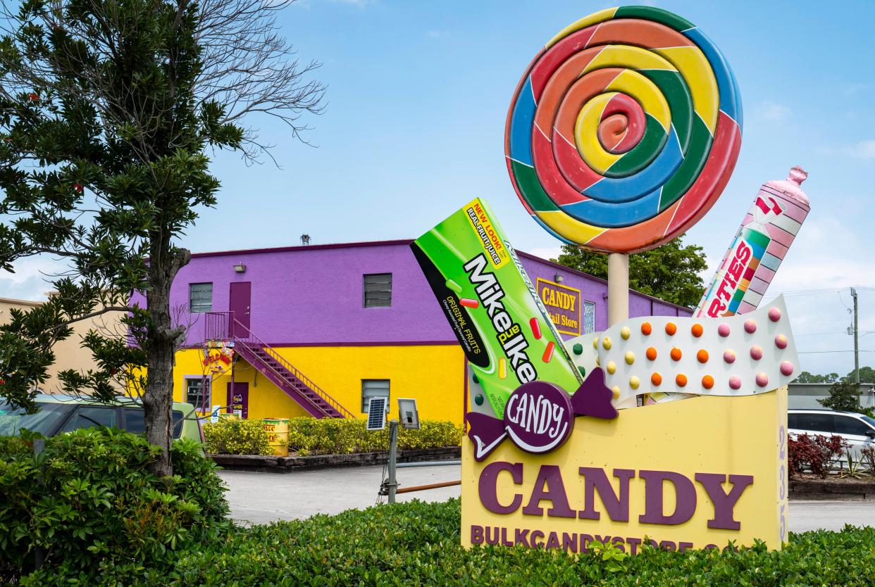 The Bulk Candy Store Museum  at 235 North Jog Road in West Palm Beach.