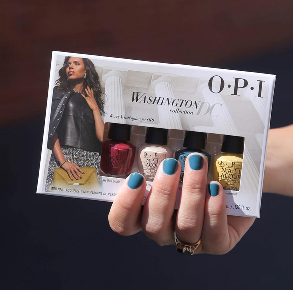 <p>The nail colours created in collaboration with actress and creative ambassador for OPI, Kerry Washington, are the stuff of fall mani dreams. From “Madam President,” a rich mauve to “Never a Dulles Moment,” a warm curry yellow, we have our #nailgoals set for the next few months. <i>($12.50 at select salons)</i> </p>