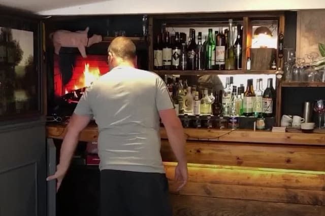 Crafty couple transform shack into hidden bar