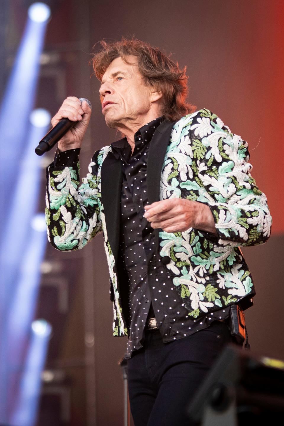 Still rocking: Mick Jagger fronts the Rolling Stones at the BST Hyde Park festival in London on June 25, 2022.