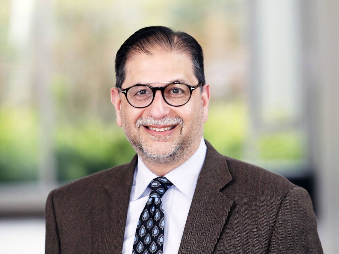 M. Nauman Farooqi will serve as the 14th president at St. Thomas University in Fredericton. (Daniel St. Louis/Submitted by St. Thomas University - image credit)