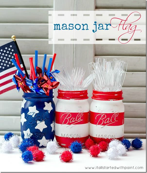 Mason Jar Flags