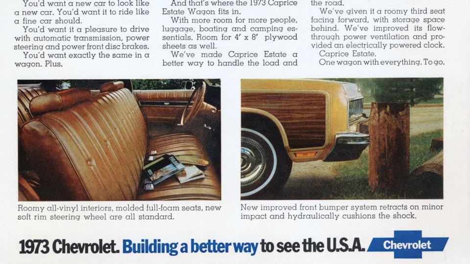 1973 chevrolet caprice wagon magazine advertisement