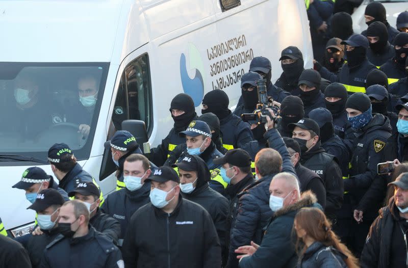 Trial of Georgia's ex-president Mikheil Saakashvili in Tbilisi