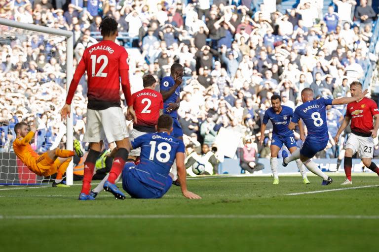 Ross Barkley scores Chelsea’s late leveller at Stamford Bridge