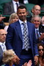 Football player Ryan Giggs attends the Ladies' Singles third round match Serena Williams of the USA and Jie Zheng of China on day six of the Wimbledon Lawn Tennis Championships at the All England Lawn Tennis and Croquet Club at Wimbledon on June 30, 2012 in London, England. (Photo by Clive Brunskill/Getty Images)