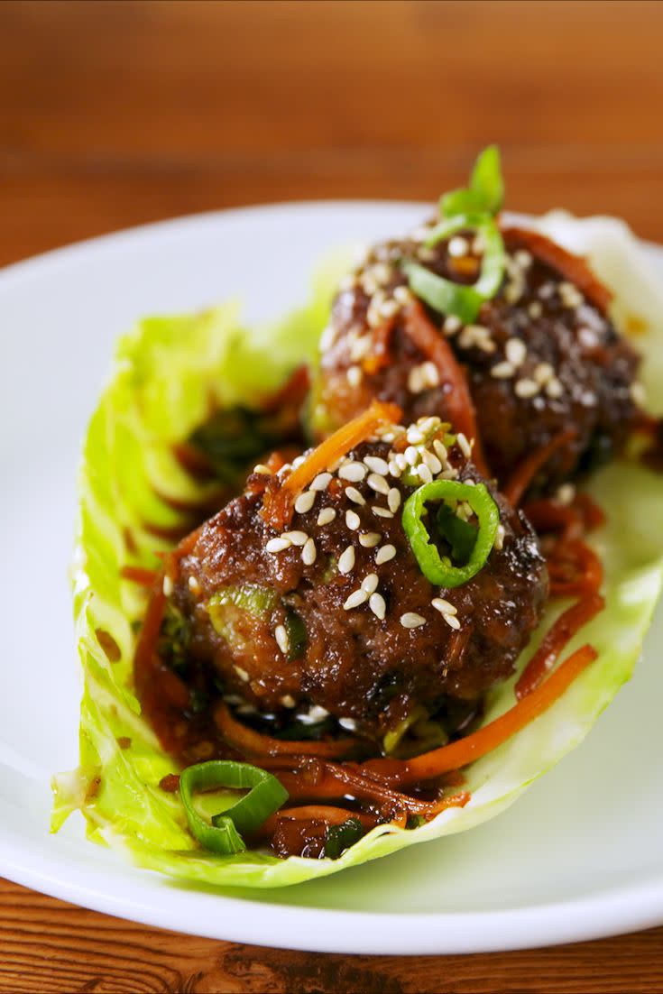 Mongolian Meatball Cabbage Cups