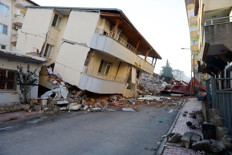 Secuelas del terremoto en Pazarcik