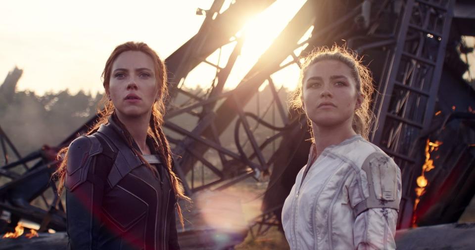 scarlett johansson and florence pugh in black widow