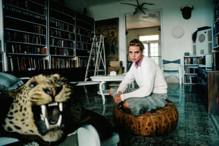 Margaux Hemingway, en la casa de su abuelo Ernest Hemingway en La Habana, Cuba, en 1978