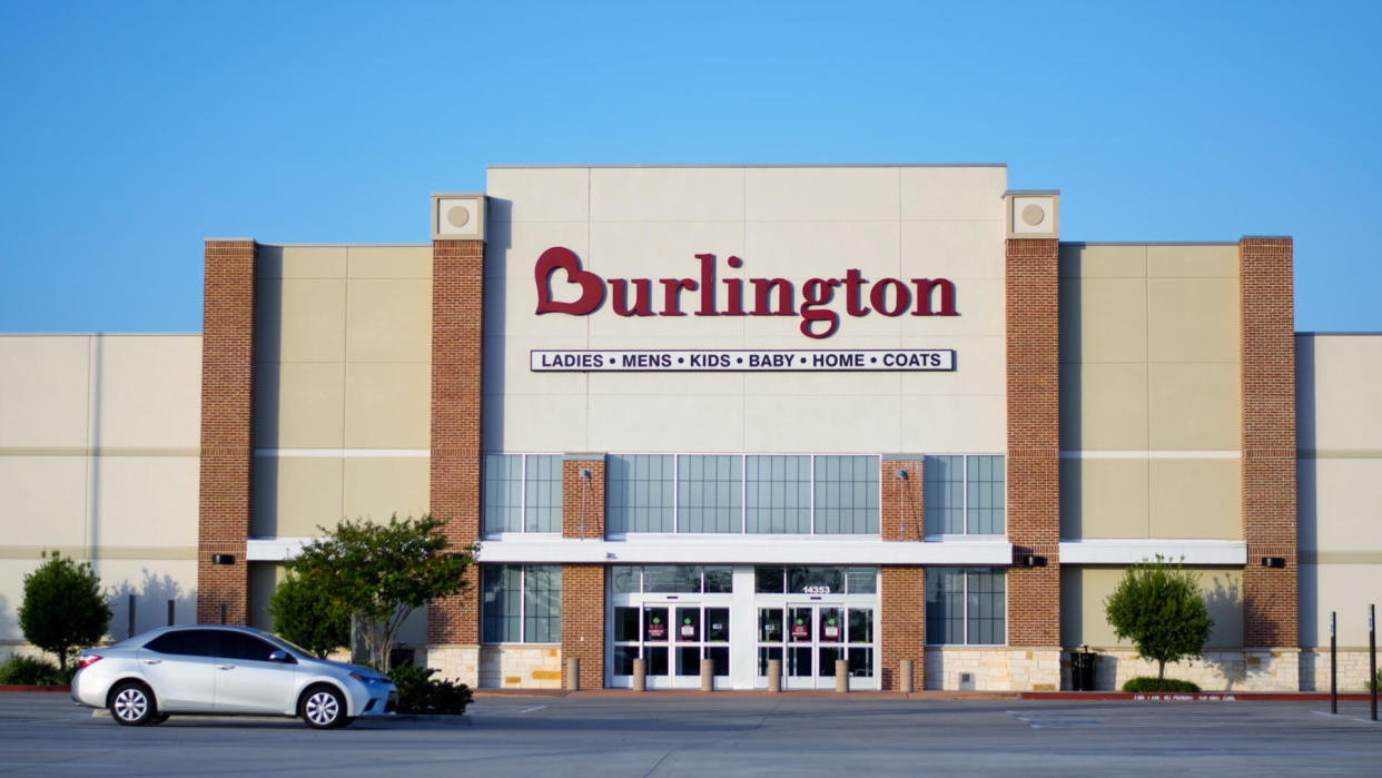 Houston, Texas/USA 08/22/2019: Burlington storefront in Humble, Texas.