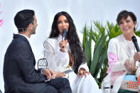 <p>Kim Kardashian de nuevo dio mucho para hablar por cuenta de este atrevido look. Foto: Getty Images </p>