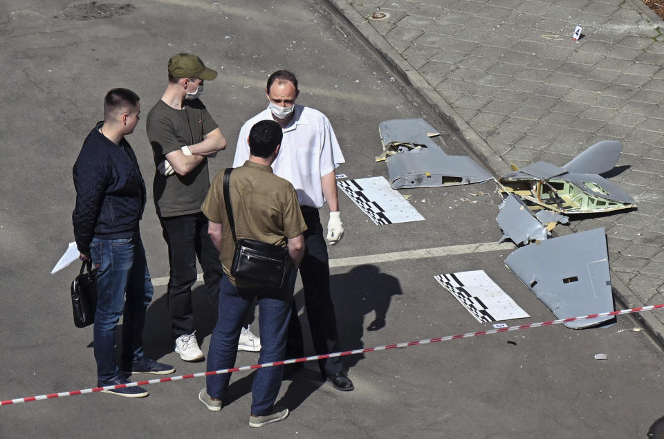 Drone attack Moscow (Aleksandr Kazakov / Sipa USA via AP)