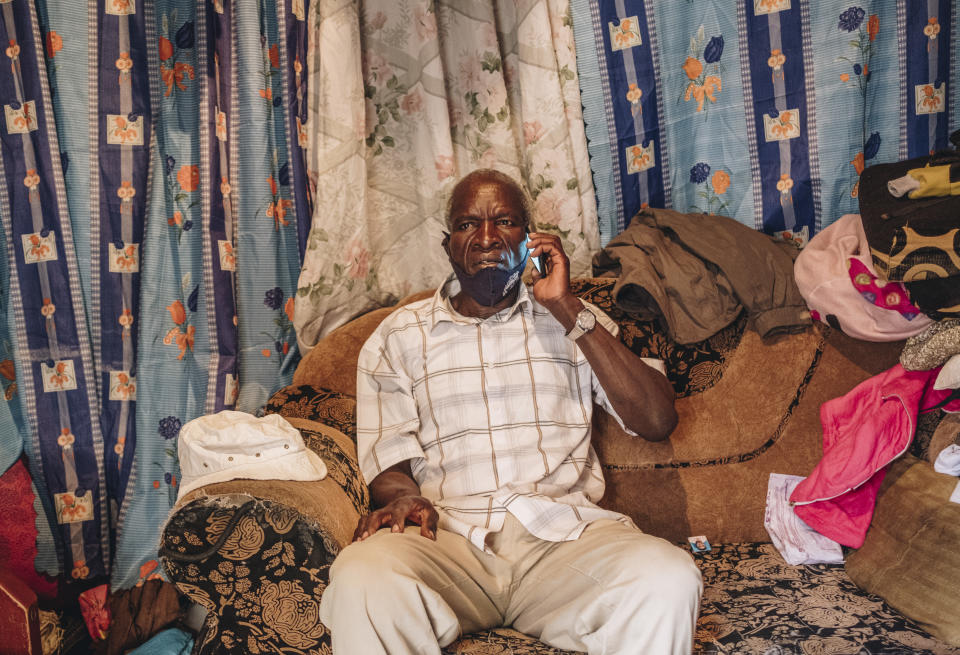 Thomas Wuoto, who had to borrow HIV medications from his wife and went without any for 10 days during lockdown, in Nairobi, June 24, 2020. Lockdowns and supply-chain disruptions are threatening progress against tuberculosis as well as HIV and malaria. 