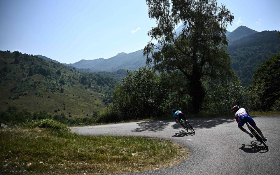 Simone Velasco and Olivier Le Gac - tour de france 2022 stage 17 live updates results pogacar vingegaard - GETTY IMAGES