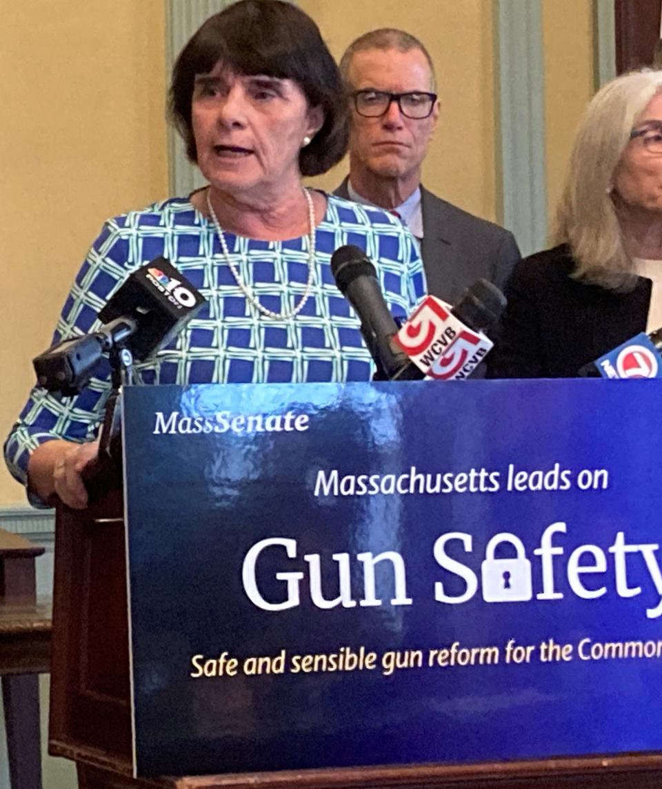 Middlesex District Attorney Marian Ryan congratulates state Senate members for their collaborative work with diverse groups and advocacy organizations on crafting the SAFER Act, filed Thursday and scheduled for a floor vote in the Senate Feb. 1.
