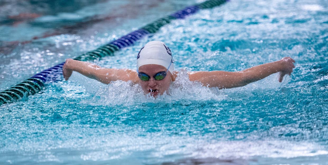 Grandview Heights senior Phoebe Ferguson is a three-time state qualifier who holds six program records: in the 100 freestyle, 200 free, 500 free, 100 butterfly, 100 breaststroke and 200 individual medley. She has committed to Denison.