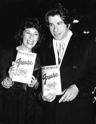 <p>AP</p> John Travolta and his sister, Ellen at Royale Theatre in New York City.