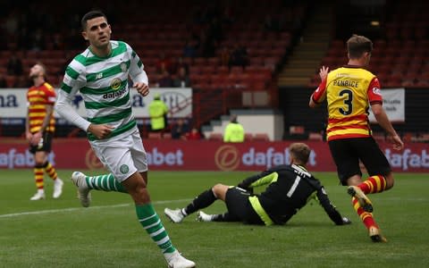Tomas Rogic got the third goal as Celtic got back to their winning ways - Tomas Rogic got the third goal as Celtic got back to their winning ways - Credit: Getty Images