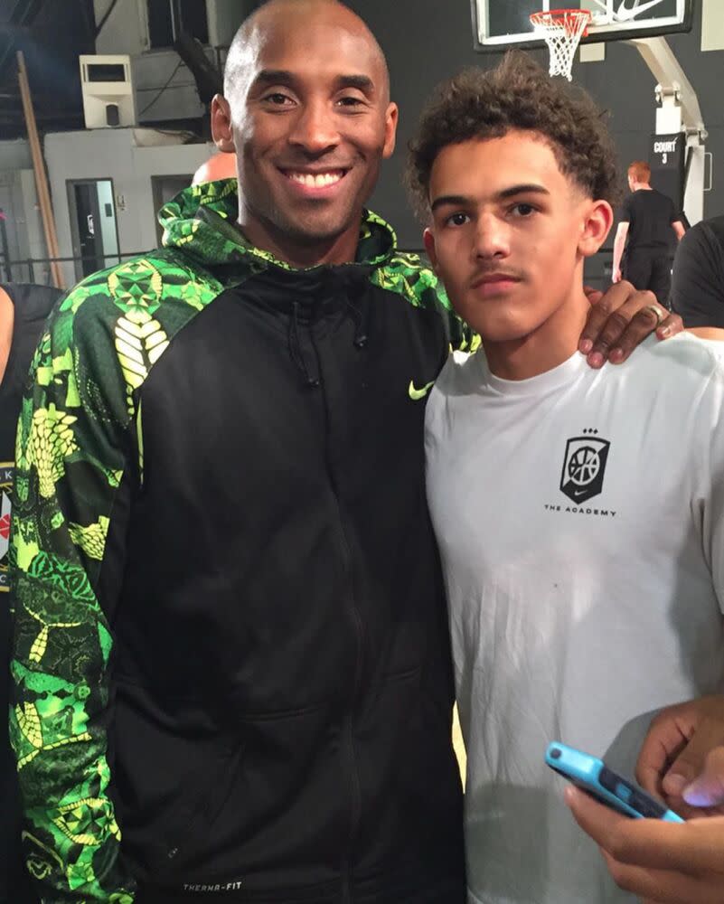Kobe Bryant and Trae Young | Trae Young/Instagram