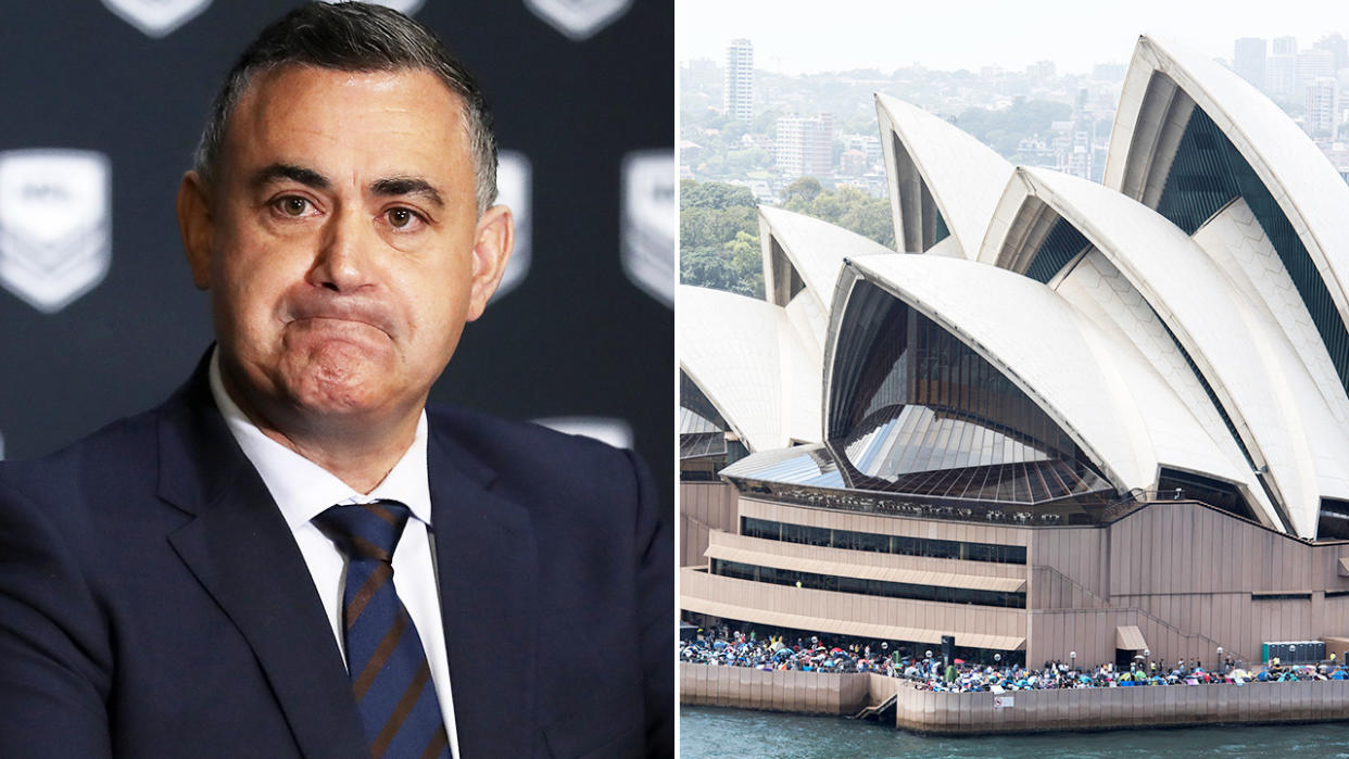 John Barilaro, pictured here slamming the Sydney Opera House Trust.