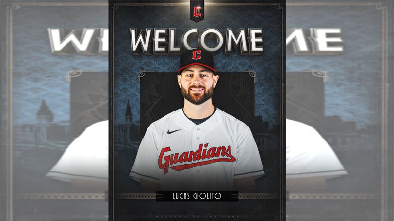 吉歐利托（Lucas Giolito）轉戰守護者首場先發3局挨3轟。（圖／翻攝自守護者推特）