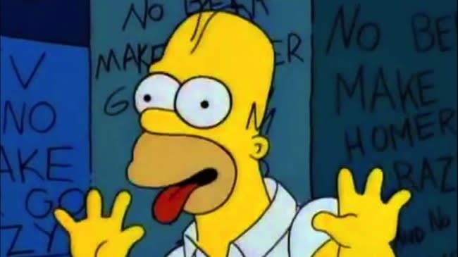 <p> <strong>The Quote: </strong>“No TV and no beer makes Homer something something.” </p> <p> <strong>Why We Love It: </strong>Even in his portrayal of a tormented psychotic writer, Homer still bumbles his way through the most iconic line of the film he’s parodying. </p>