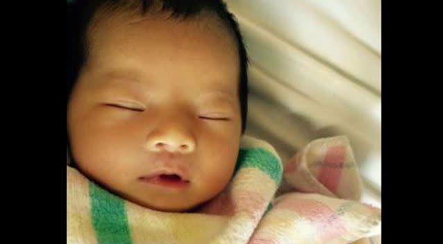 Two-month-old baby Qianqian 'Queenie' Xu was fatally stabbed. Source: Supplied.