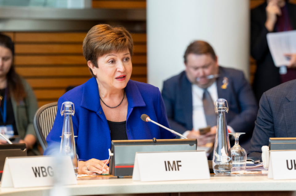 國際貨幣基金組織（IMF）總裁喬治艾娃（Kristalina Georgieva）   圖：翻攝自 Kristalina Georgieva 推特 