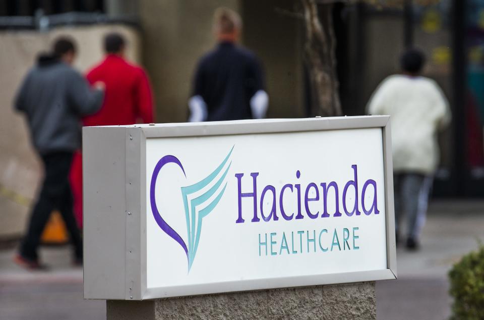 Exterior of Hacienda HealthCare facility in Phoenix on Feb. 18, 2019.