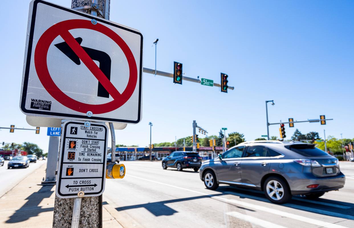 The intersection of West Capitol Drive, Fond du Lac Avenue and North 51st Boulevard, shown Thursday, is among the spots on Capitol Drive that rank among the worst in Milwaukee for crashes.