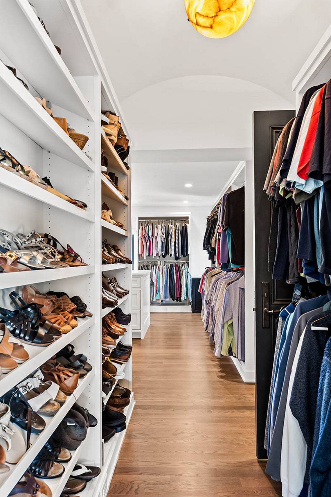 A photo of inside of a walk-in closet in a $16.4 million home for sale in Kiawah.