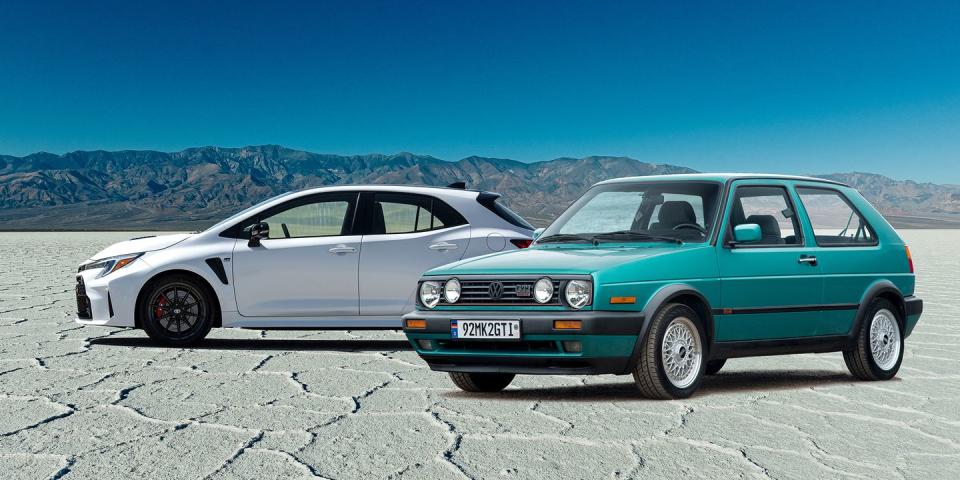 2023 toyota gr corolla and mk2 volkswagen gti