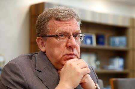 Former Russian finance minister Alexei Kudrin attends an interview with Reuters in Moscow, Russia, July 24, 2017. Picture taken July 24, 2017. REUTERS/Maxim Shemetov