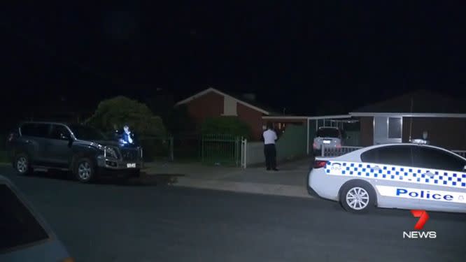 Police attended the scene of Ms Saunders' home after she found her daughter's lifeless body. Photo: 7 News