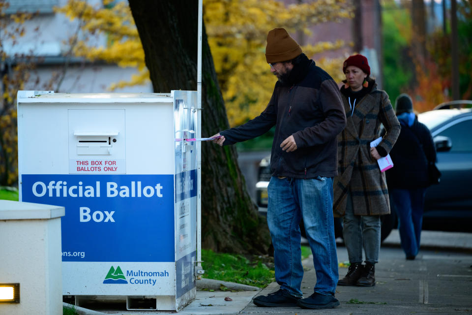 Voters cast their ballots 