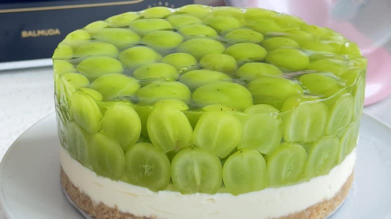 Shine Muscat cheesecake