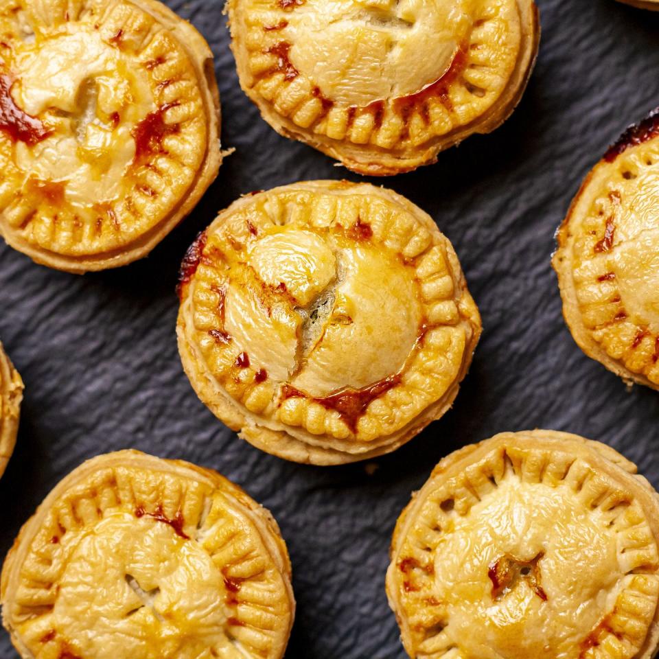 Mini Watercress and Salmon Pies