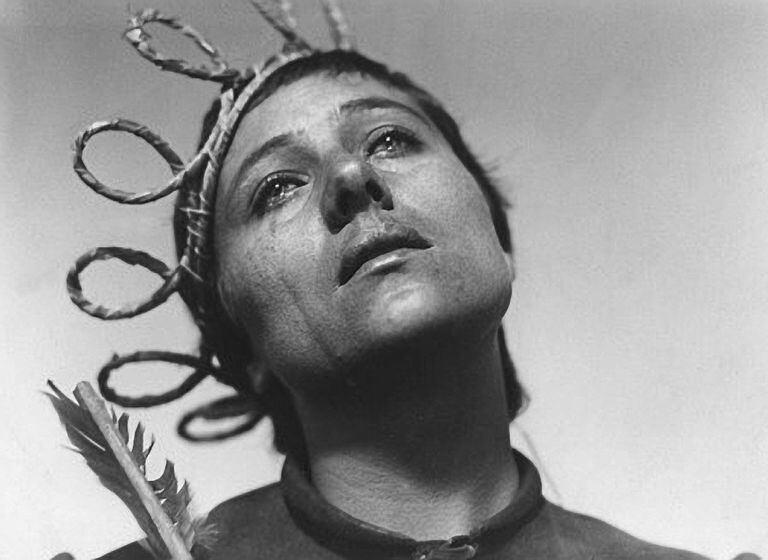 Renée Falconetti en La Pasión de Juana de Arco, de Carl Theodor Dreyer