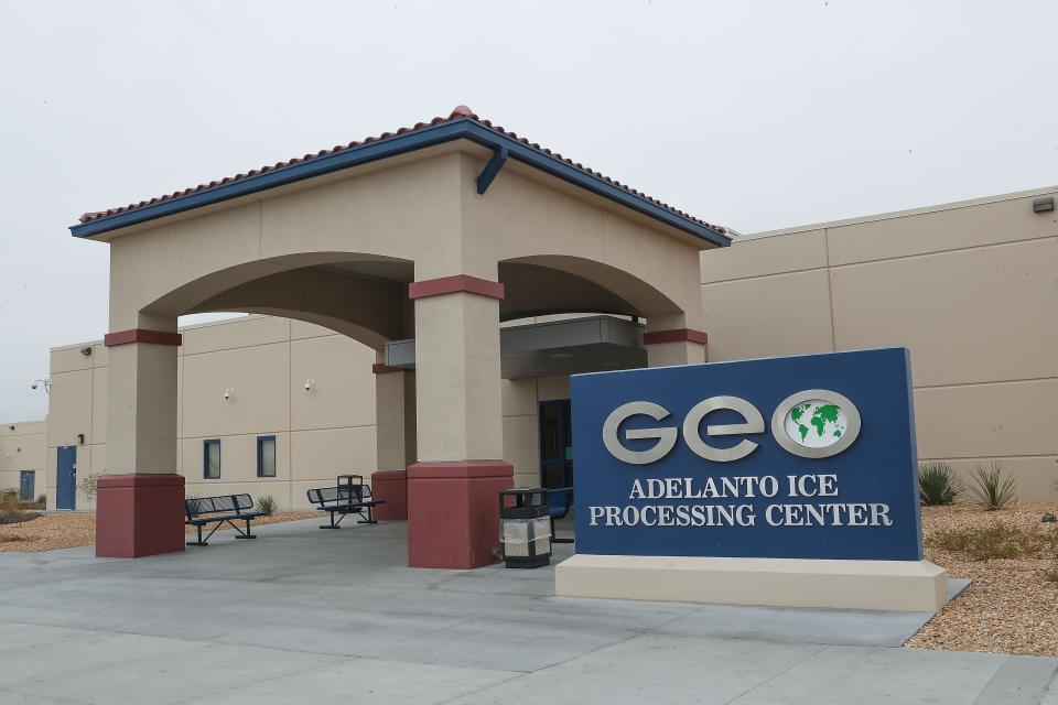 The GEO Group, a private company, operates the U.S. Immigration and Customs Enforcement's Adelanto Processing Center in Adelanto, Calif.