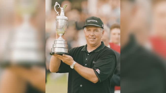 MARK O'MEARA LIFTS THE OPEN GOLF TROPHY THE BRITISH OPEN GOLF CHAMPIONSHIP ROYAL BIRKDALE DAY 4 19/07/1998 GOLF 1998 Great Britain SouthportSport.