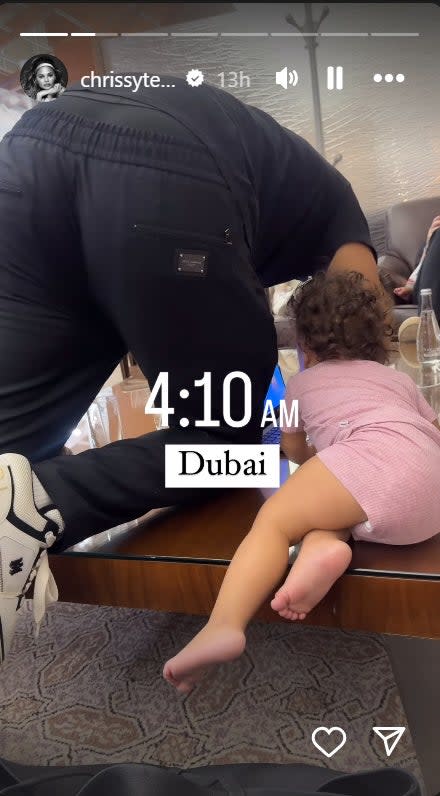 John Legend and Chrissy Teigen were stranded at the Dubai airport with their kids 