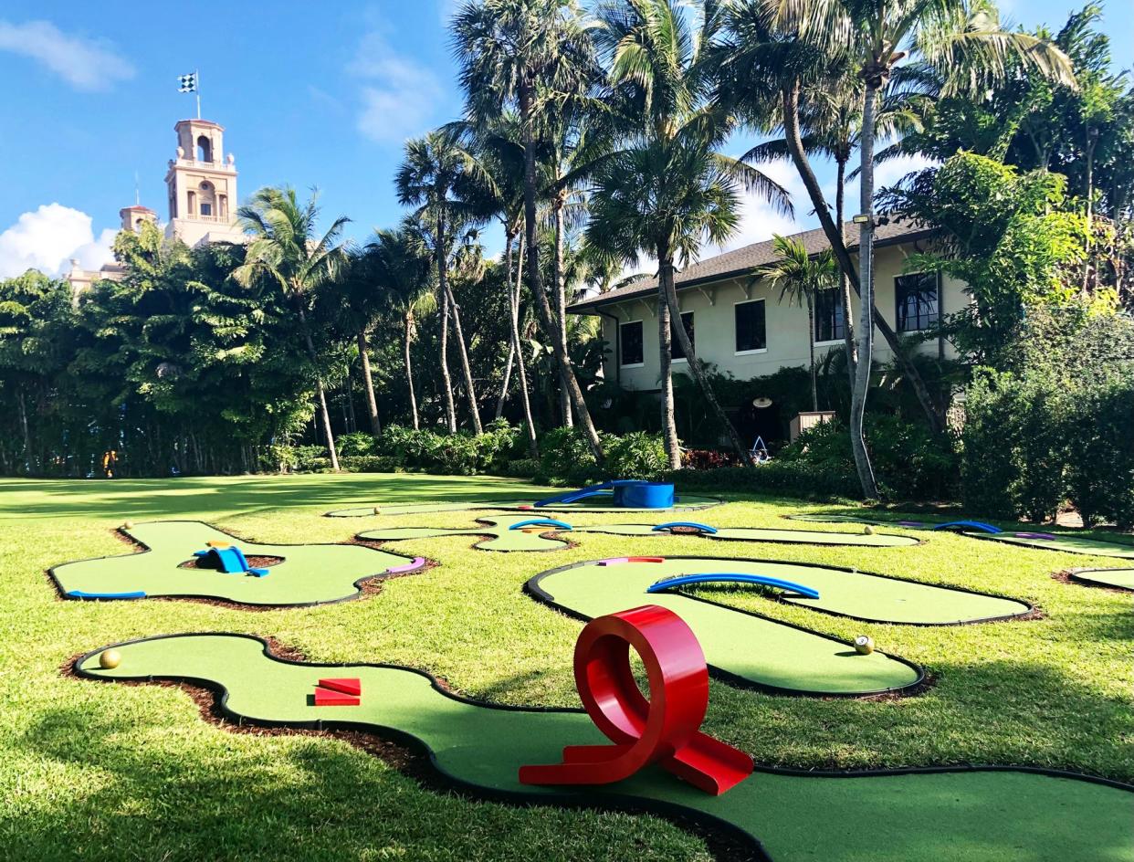 The Breakers added a mini-nine-hole golf course in 2021.