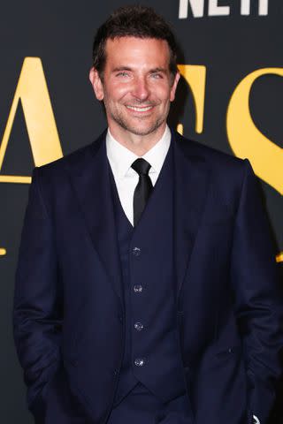 <p>Matt Baron/BEI/Shutterstock</p> Bradley Cooper at "Maestro" film screening