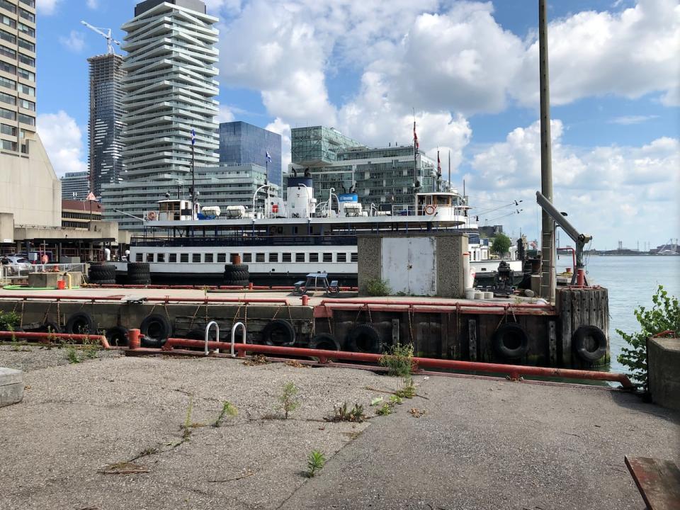 A Toronto Island ferry docked at Jack Layton Ferry Terminal Tuesday, Aug. 23.