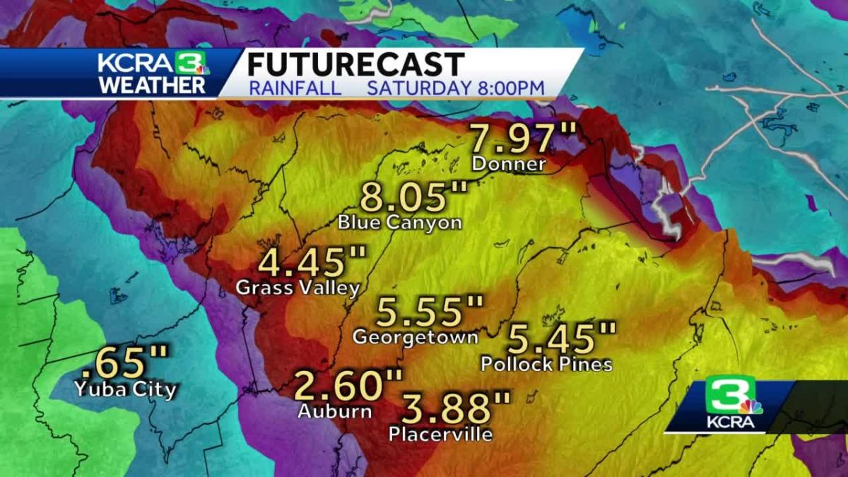 A look at rain totals, futurecast for weekend wet weather