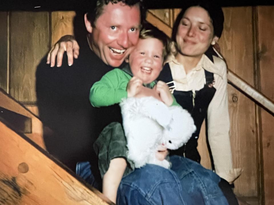 "Little Sophie" with her parents, Jean Grégoire and Estelle Blais. (Image courtesy of Sophie Grégoire Trudeau)