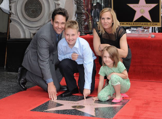 Rudd and wife Julie Yaeger with their children Jack and Darby in 2015.